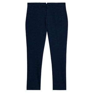J.Lindeberg Men Sands Jacquard Golf Pants JL Navy - SS24 NEW - Picture 1 of 10
