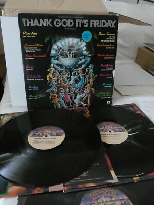 1978 THANK GOD IT'S FRIDAY MOTION PICTURE SOUNDTRACK CASABLANCA NB 70993 3LP EX - Image 1 of 4