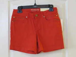Sonoma Good for Life Modern Fit Shorts Roccoo Red Women's Sz 2 NWT MSRP$34 - Picture 1 of 2