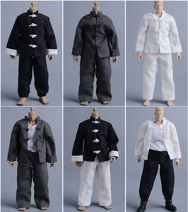 1/12 Chinese Kung Fu Pan Button Tang Costume Fit 6 '' Action Figure Body Toys - Picture 1 of 13