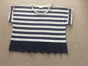 Girl’s Striped T- Shirt - 13+ Yrs - M&Co - Excellent Condition - Picture 1 of 1