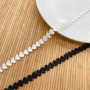 19 Yards Solid Venice Love Hearts Lace Trim for Choker Lolita DIY crafts Veil  - Picture 1 of 13