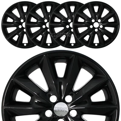 Tapacubos tapacubos 4 para Jeep Cherokee Limited 2014-2018 NEGRO 18" Foto 1 de 4