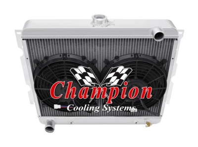 AR Champion 3 Row Radiator,10" Fans-1970-1972 Dodge Charger Big Block V8 Engine - Image 1 of 4