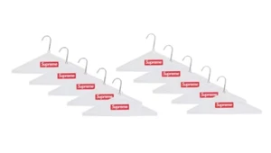 Lot Of 10 Supreme Box Logo Clothes Laundry Hangers Brand New FW24 Authentic - Picture 1 of 1
