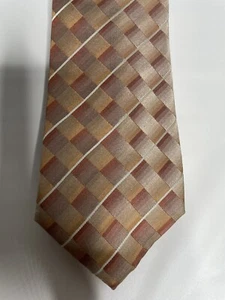 Van Heusen Neck Tie 100% Silk Brown Stripes New with Tag 59” X 3.5” NWT - Picture 1 of 8