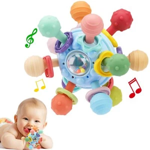 Baby Montessori Teething Toys for 0-6 6-12 Months, Food Grade Teether Sensory - Picture 1 of 7