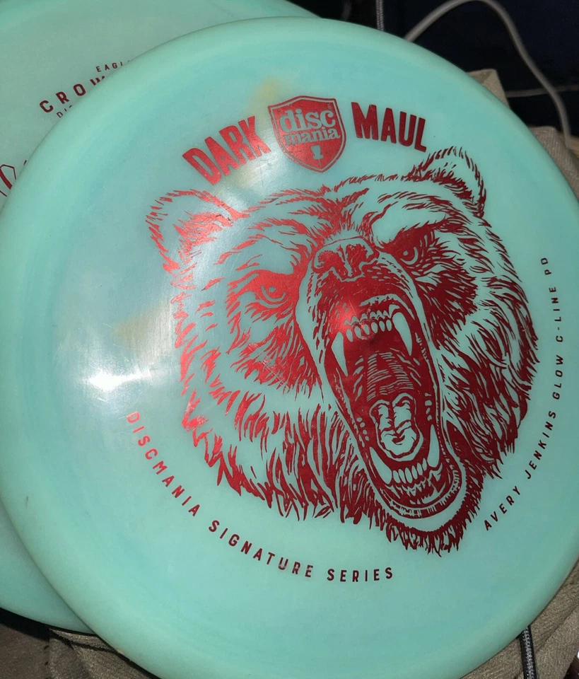 Discmania Dark Maul Glow C Line PD Disc Golf 175g Avery Jenkins OOP  Teal/red - Image 1 of 1