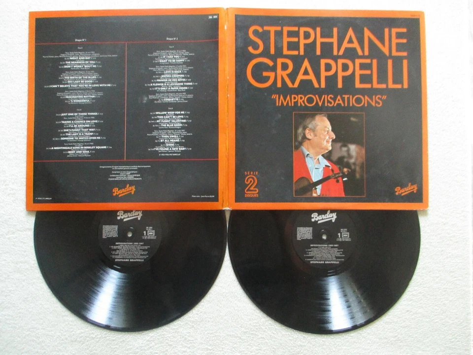 2 LP 33T STEPHANE GRAPPELLI "Improvisations" BARCLAY 96 069/70 FRANCE 1978 / - Photo 1/1