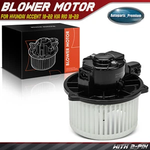 1 pieza motor soplador HVAC con jaula de ventilador para Hyundai Accent 2018-2022 Kia Rio 2018-2023 - Imagen 1 de 8