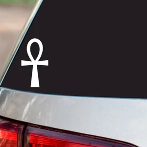 Ankh Sticker Symbol of Kemetism Religious all chrome & regular vinyl colors - Picture 1 of 2