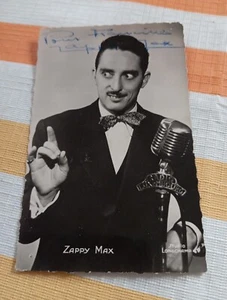 Autographe De zappy Max Sur Carte Photo 10/15 Cm - Foto 1 di 1