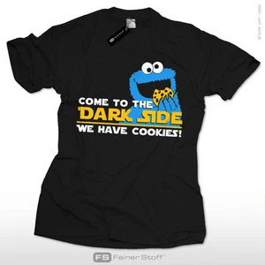 Come to the dark side star we have cookies Krümelmonster wars T-Shirt fun kekse - Afbeelding 1 van 8