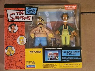 The Kwik-E-Mart Diorama W Grandpa & Apu: The Simpson's WOS Juego Nuevo en Caja  Foto 1 de 4