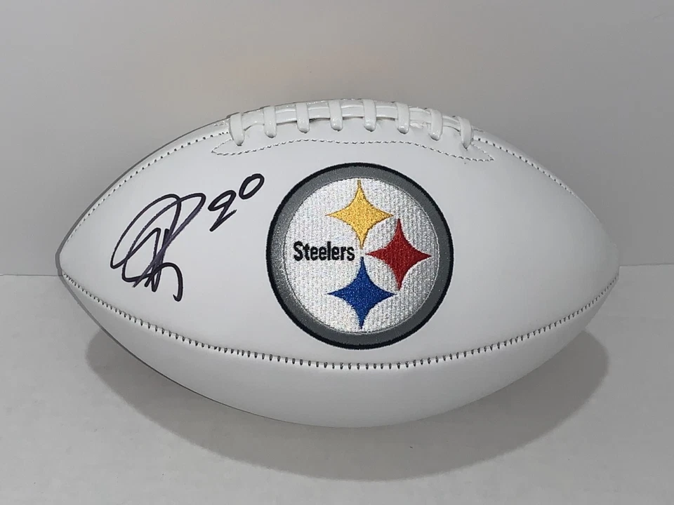 PATRICK PETERSON SIGNED PITTSBURGH STEELERS LOGO FOOTBALL AUTOGRAPHED JSA COA - Image 1 of 1