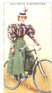1939 John Player & Sons Cigarette Cards History of Cycling#27 Lady Cyclist - Picture 1 of 1