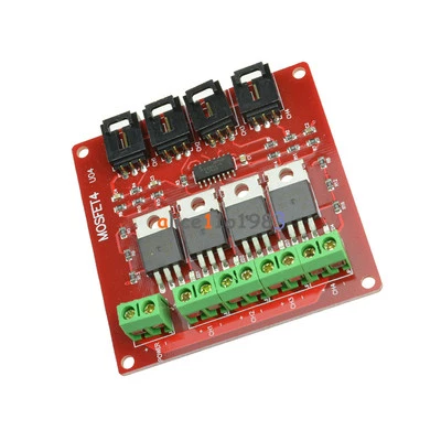 Four Channel 4 Route MOSFET Button IRF540 V2.0+ MOSFET Switch Module Arduino - Image 1 of 4