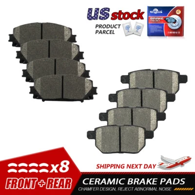 Pastillas de freno delanteras y traseras de cerámica para Toyota Prius 11-17 Lexus CT200h 2010-2020 Foto 1 de 4