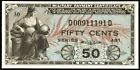 Series 481 Military Payment Certificate MPC 50¢ Choice Crisp Uncirculated!