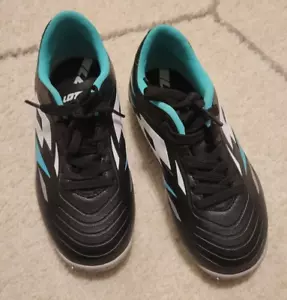 Lotto Solista 700 VI ID Kids Soccer Indoor Shoes Size 12 Black/Mint 218134 - Picture 1 of 3
