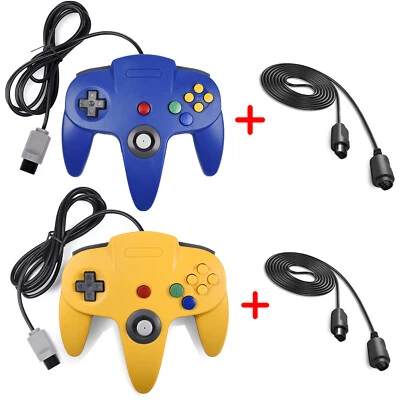 N64 Wired Controller Gamepad Joystick For Nintendo 64 Console Video Games System - Image 1 of 4