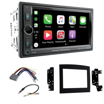 Receptor estéreo para automóvil CarPlay 2 DIN RAM 1500 2006-2008 con kit de instalación Foto 1 de 3