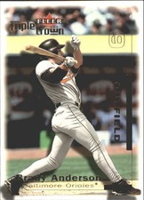 2001 Fleer Triple Crown #229 Brady Anderson Baltimore Orioles MLB Baseball NM-MT