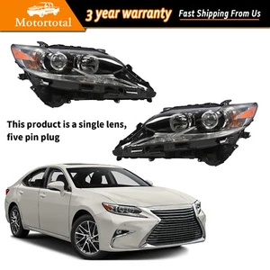For 2016-2018 Lexus ES ES350 ES300H Halogen LED DRL Headlight Left Right Side - Picture 1 of 10