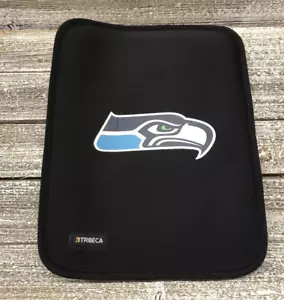 SEATTLE SEAHAWKS NFL TRIBECA NEOPRENE CUSTODIA ANTISCIVOLO PROTEZIONE IPAD 10" X 8" NERO - Foto 1 di 2
