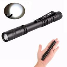 50000LM Mini LED Penlight Tactical Flashlight Torch Pocket Clip Tiny Lamp AAA