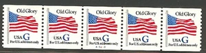 USA PNC SC# 2890 BLUE "G" - OLD GLORY (32c) WATER ACTIVATED MNH PL# A3435 - Picture 1 of 1