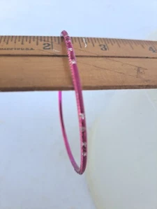 Lo último Brazalete Rosa Brazalete con Estrás Transparente 2 1/2" Muy Delgado Joyería de Moda - Imagen 1 de 2