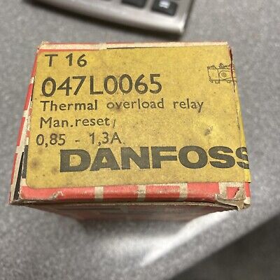 Overload Relay Danfoss 047L0065. 0.85-1.3 Amp • 40£