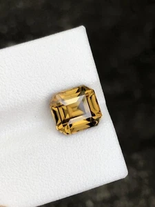 6,00 Ct Taglio Cenere AAA Diamante Lucentezza Giallo Arancio Zircone Naturale Gemma Srilanka - Foto 1 di 7