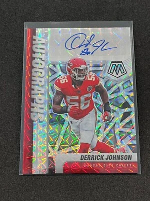 2021 Panini Mosaic Football Derrick Johnson Autographs Mosaic #A-DJ - Chiefs - Image 1 of 2