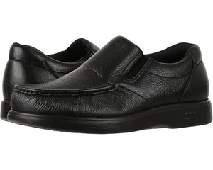 SAS Men's Leather Side Gore Black Slip On Comfort Loafer - Picture 1 of 6