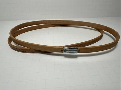 Vintage Gibbs Oval Felt Grip Spring Tension Wood Embroidery Hoop Made In USA - Image 1 of 4