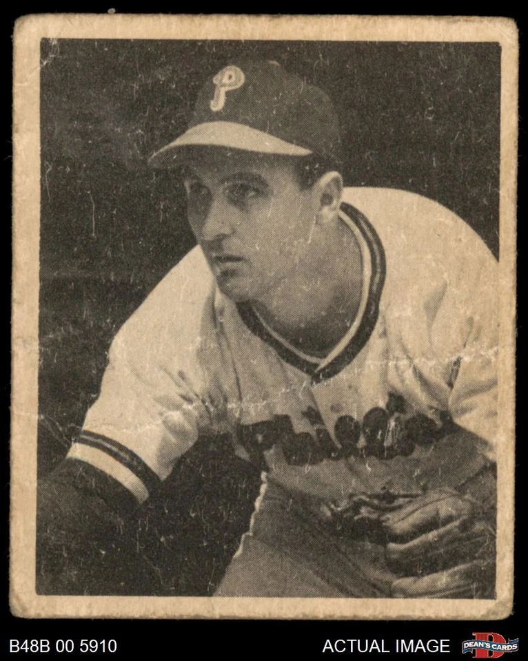 1948 Bowman #24 Dutch Leonard Phillies SHORT-PRINT RC 1 - POOR - Image 1 of 1