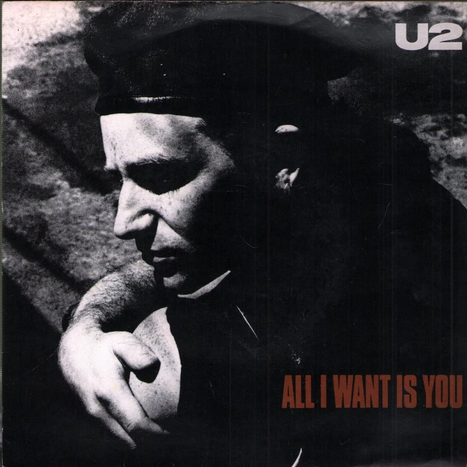 U2 All I Want Is You 7" vinyl UK Island 1989 paper label design 7" in pic sleeve - Image 1 of 4