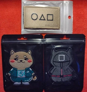 SHOT-SHOW 2025 Evike Squid Games morale patch lot of 3 PVC H&L NIP symbols doge - Picture 1 of 11