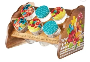 Estante de especias The Pioneer Woman Wildflower Whimsy Six Jar - Imagen 1 de 3