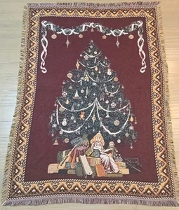 Goodwin Weavers 100% Cotton Christmas Tapestry 69x50 Inches - Picture 1 of 7
