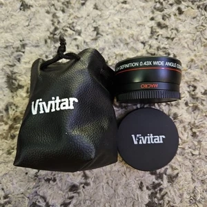 Vivitar 58mm Weitwinkelobjektiv mit Makro 0,43x Profi mit Tasche - Bild 1 von 3