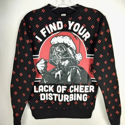Pullover Star Wars “I Find Your Lack Of Cheer Disturbing” para hombre talla pequeña Foto 1 de 4