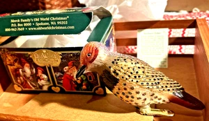 Navidad del Viejo Mundo 2008 - Parpadeo Norte - Clip-on adorno de vidrio soplado - Imagen 1 de 3