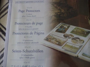 Creative Memories retired 12 x 12 Page Protectors NIP Lot of 2 - Picture 1 of 3