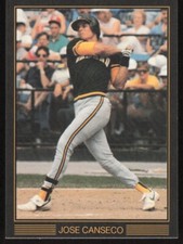 1989 Pacific Cards & Comics Orange Border #2 Jose Canseco Oakland Athletics