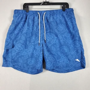 Tommy Bahama Relax Swim Trunks Shorts Men's sz XL Blue Lined Drawstring Pockets - Picture 1 of 11
