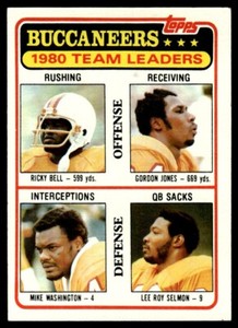 1981 Topps Ricky Bell/Gordon Jones/Mike Washington/Lee Roy Selmon Tampa Bay