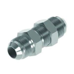 JIC M/M Bulkhead + Nut,  3/8" to 2-1/2"  - Picture 1 of 2